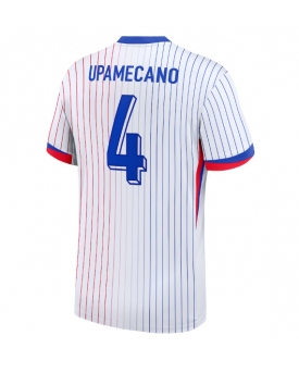 Francia Dayot Upamecano #4 Maglia Gara Trasferta Repliche Europei 2024